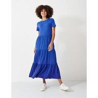 Pure Cotton Jersey Tiered Midaxi Dress