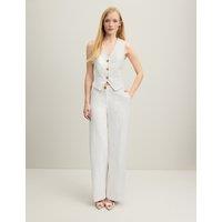 Pure Cotton Wide Leg Trousers