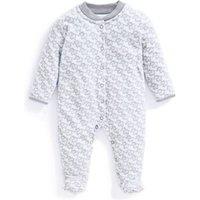 Pure Cotton Elephant Sleepsuit (6lbs-1 Yrs)