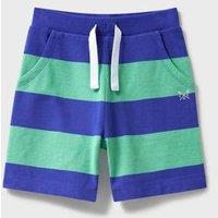 Pure Cotton Striped Shorts (3-12 Yrs)