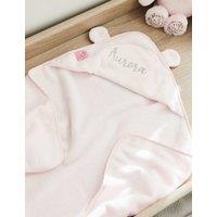 Personalised Light Pink Hooded Towel