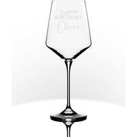 Personalised Birthday Wine Glass