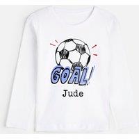 Personalised Kids Goal T Shirt (3-12 Yrs)