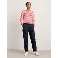 Denim Straight Leg Ankle Grazer Trousers