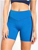 Sam Side Stripe High Waisted Gym Shorts