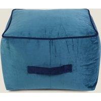 Velvet Square Pouffe