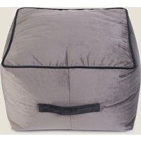 Velvet Square Pouffe