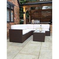 Berlin Rattan Corner Garden Lounge Set