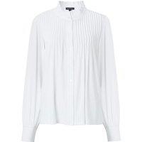 High Neck Relaxed Pintuck Blouse