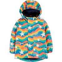 Star Print Hooded Fleece Lined Raincoat (1-10 Yrs)