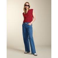 High Waisted Slouchy Wide Leg Jeans