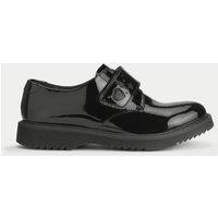 Kids Patent Leather Riptape Shoes (12.5 Small - 4 Large)