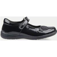 Kids Patent Leather Riptape School Shoes (9 Small - 3 Large)