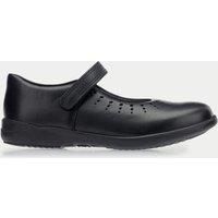 Kids Leather Riptape School Shoes (10 Small - 4 Large)