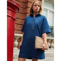 Denim Collared Shirt Dress