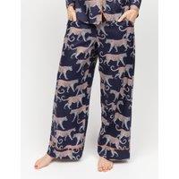 Cotton Rich Leopard Print Pyjama Bottoms