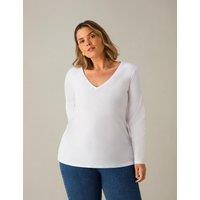 Pure Cotton V-Neck Top