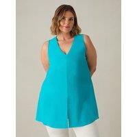 V-neck Split Front Tunic