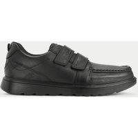 Kids Leather Riptape School Shoes (2 Large - 9 Large)