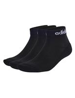 3 Pack Linear Cotton Rich Logo Ankle Socks