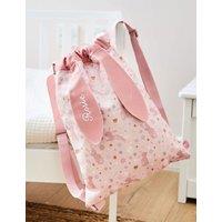 Personalised Pink Bunny Drawstring Bag