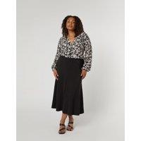 Jersey Maxi A-Line Skirt