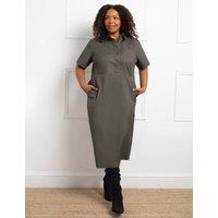 Pure Cotton Utility Shirt Dress