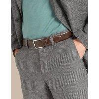 Leather Rectangular Buckle Belt