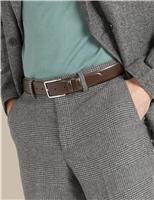 Leather Rectangular Buckle Belt
