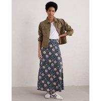 Cotton Rich Floral Maxi A-Line Skirt