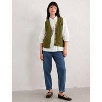 Pure Cotton V-Neck Knitted Vest