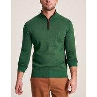 Pure Cotton Funnel Neck Half Zip Jumper