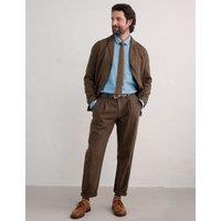 Regular Fit Linen Rich Cargo Trousers