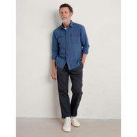 Regular Fit Linen Rich Cargo Trousers