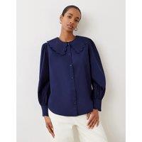 Pure Cotton Peter Pan Collar Shirt