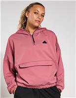 City Escape Fleece Half Zip Relaxed Hoodie