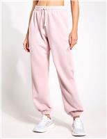 Adidas All SZN Cotton Rich Fleece Cuffed Joggers Soft Pink