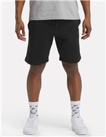 Reebok Identity Small Logo Drawstring Fleece Shorts Black