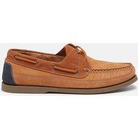 Joules Contrast Panel Boat Shoes Brown Mix