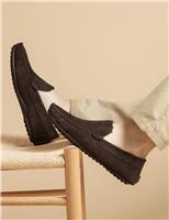 Suede Moccasin Slippers