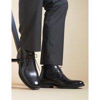 Jones Bootmaker Leather Lace Up Chukka Boots Black