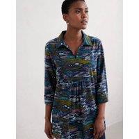 Pure Cotton Printed Notch Neck Tunic