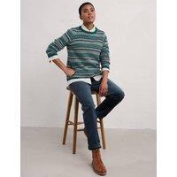 Merino Wool Rich Fairisle Crew Neck Jumper