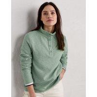 Pure Cotton Collared Sweatshirt