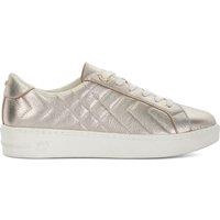 Leather Quilted Lace Up Trainers