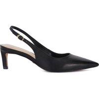 Celinna Leather Slingback Buckle Court Shoes