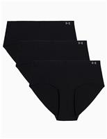 3pk Pure Stretch No Show Hipster Knickers
