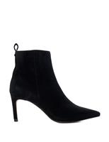 Suede Stiletto Heel Pointed Ankle Boots