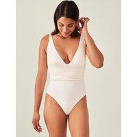 Padded Wrap Front V-Neck Swimsuit