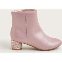 Glitter Heel Ankle Boots (9 Small - 4 Large)